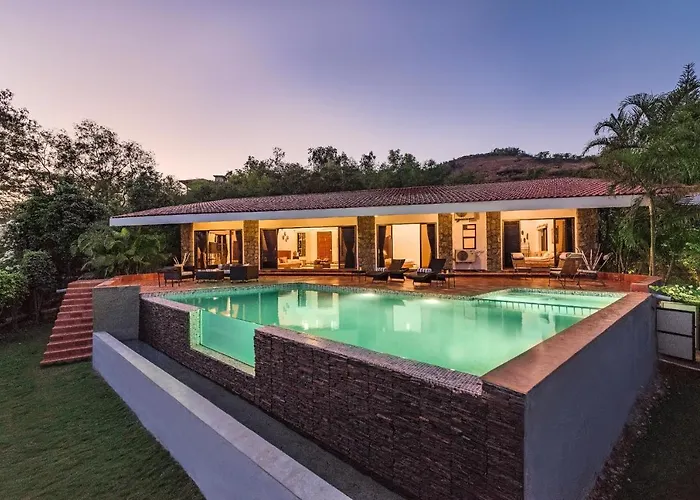 Saffronstays Shambhala Lakeside - 3Bhk Villa With Infinity Pool, Lakeview Deck & Alfresco Dining Malavli